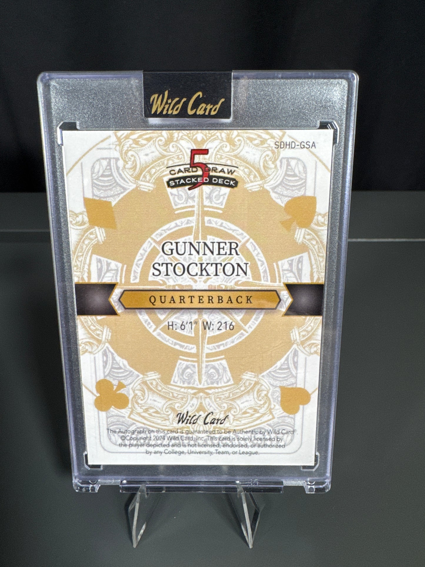 Gunner Stockton Georgia Bulldogs Card