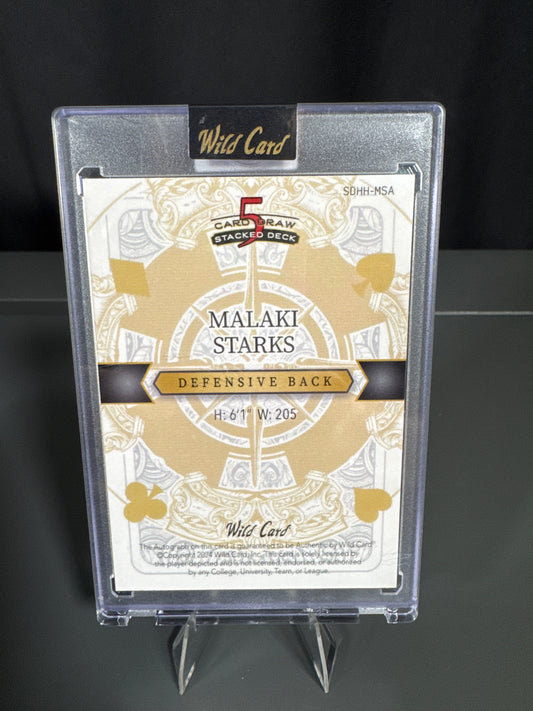 Malakai Starks Baltimore Ravens Card