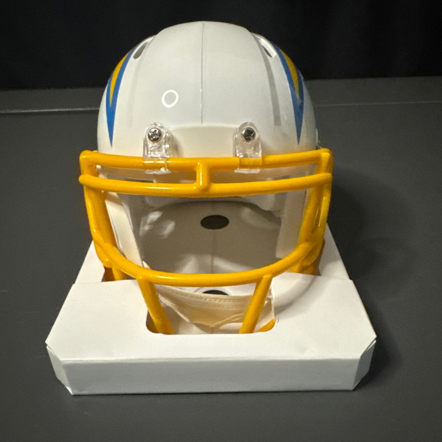 JC Jackson Los Angeles Chargers Signed Mini Helmet