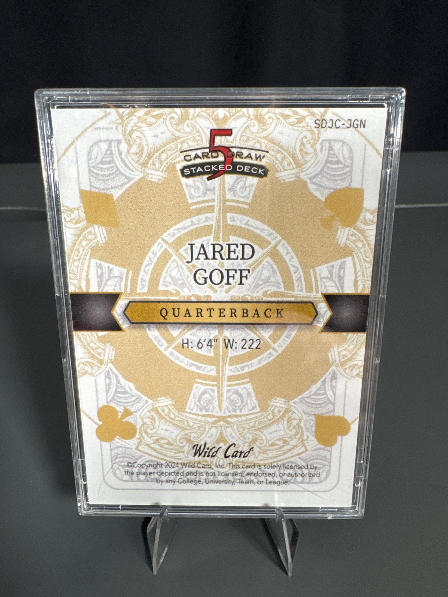 Jared Goff Detroit Lions Card