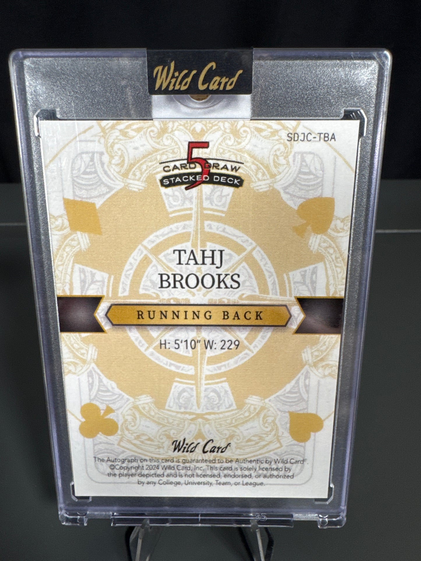 Tahj Brooks Cincinnatti Bengals Card