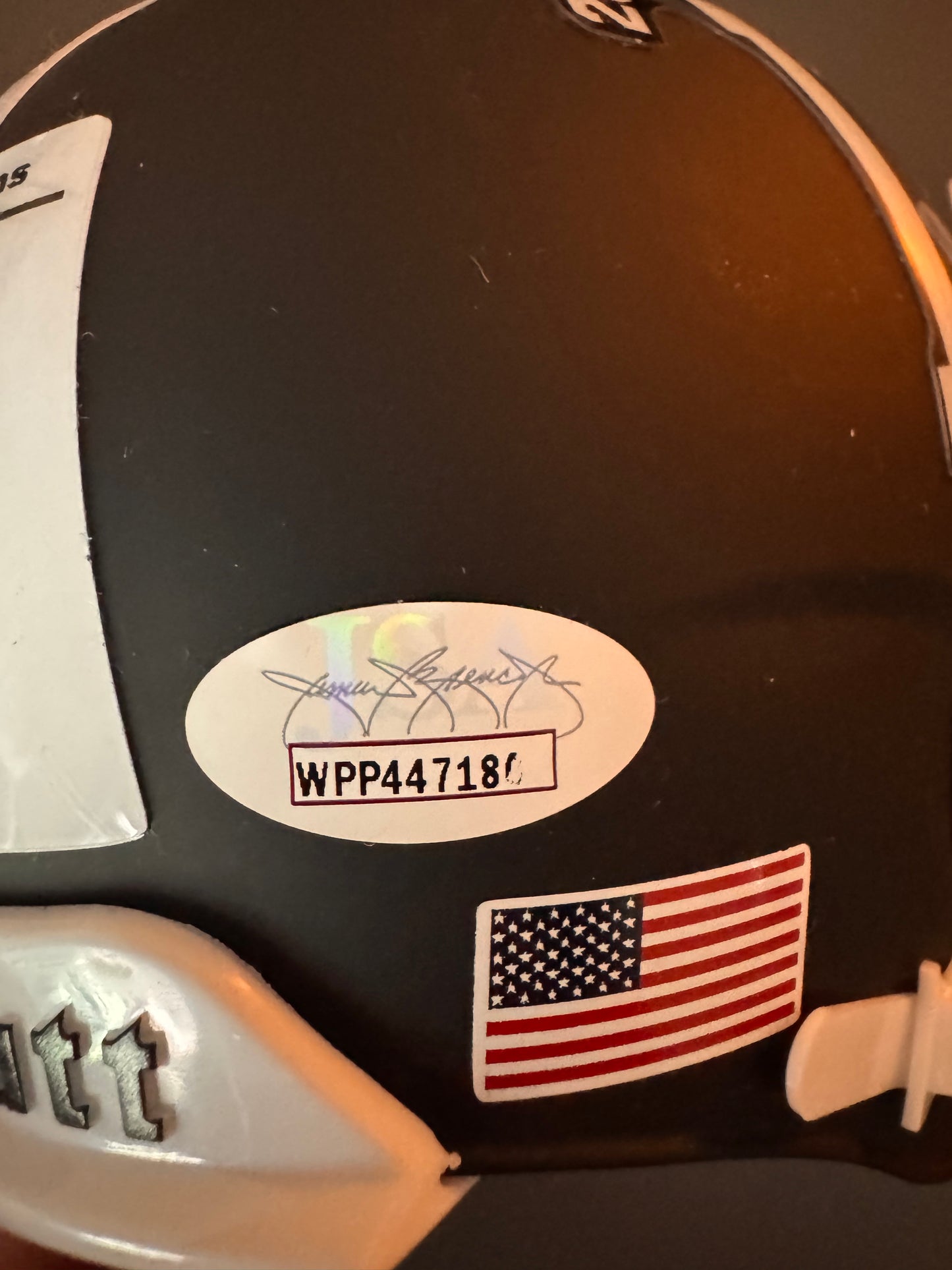 Da'Ron Payne Alabama Crimson Tide Signed Mini Helmet