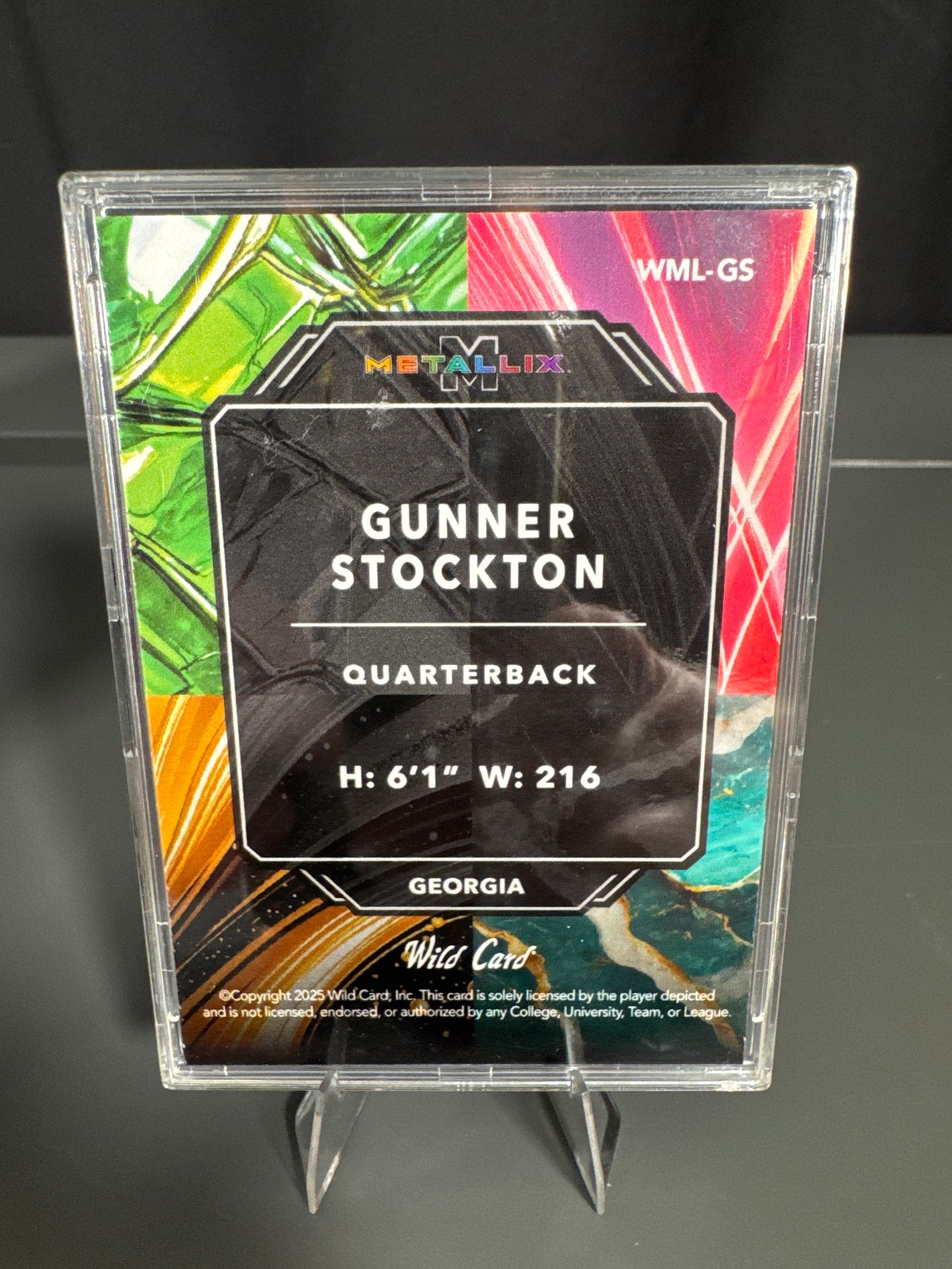 Gunner Stockton Georgia Bulldogs Card