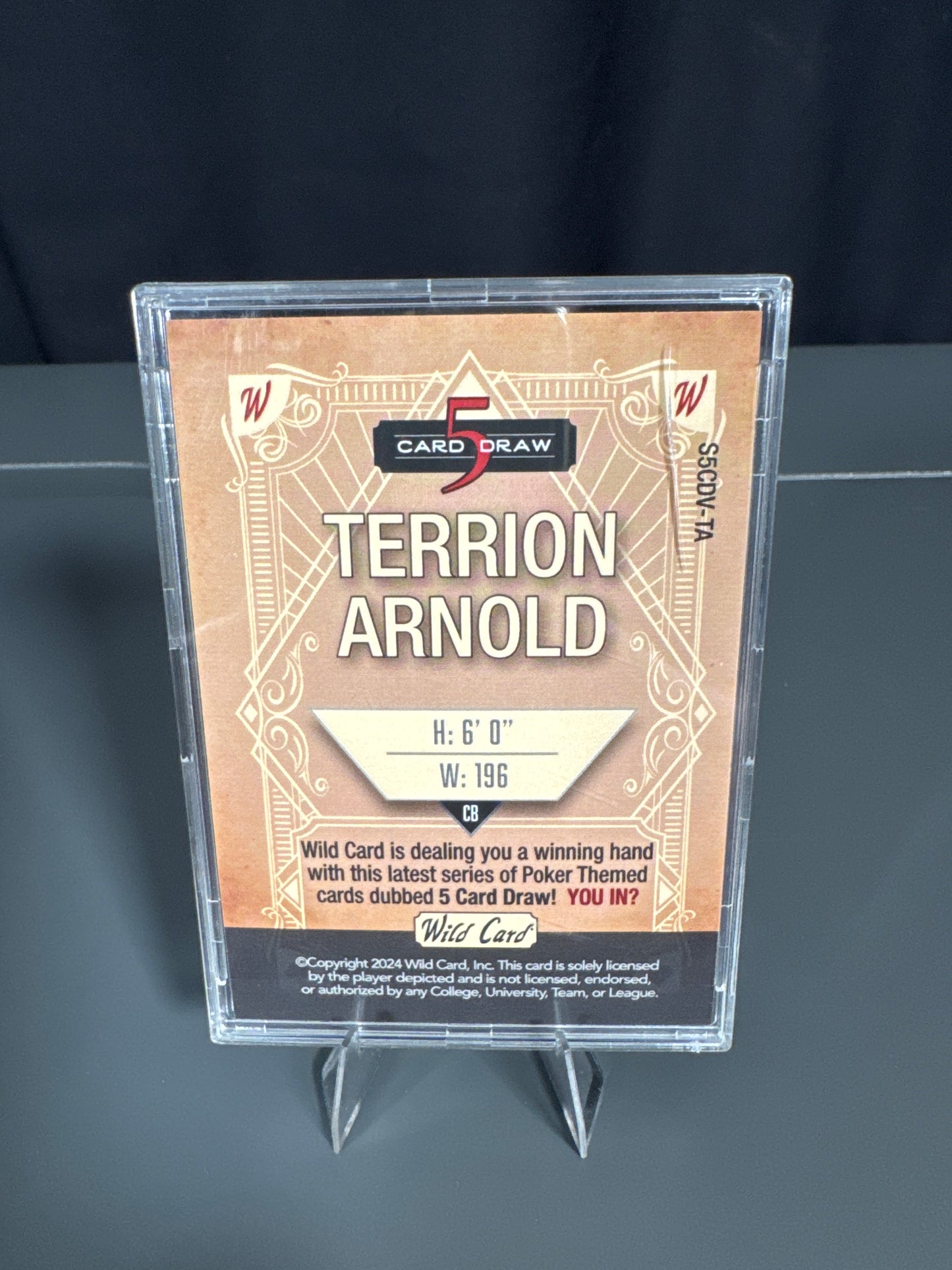 Terrion Arnold Detroit Lions Card