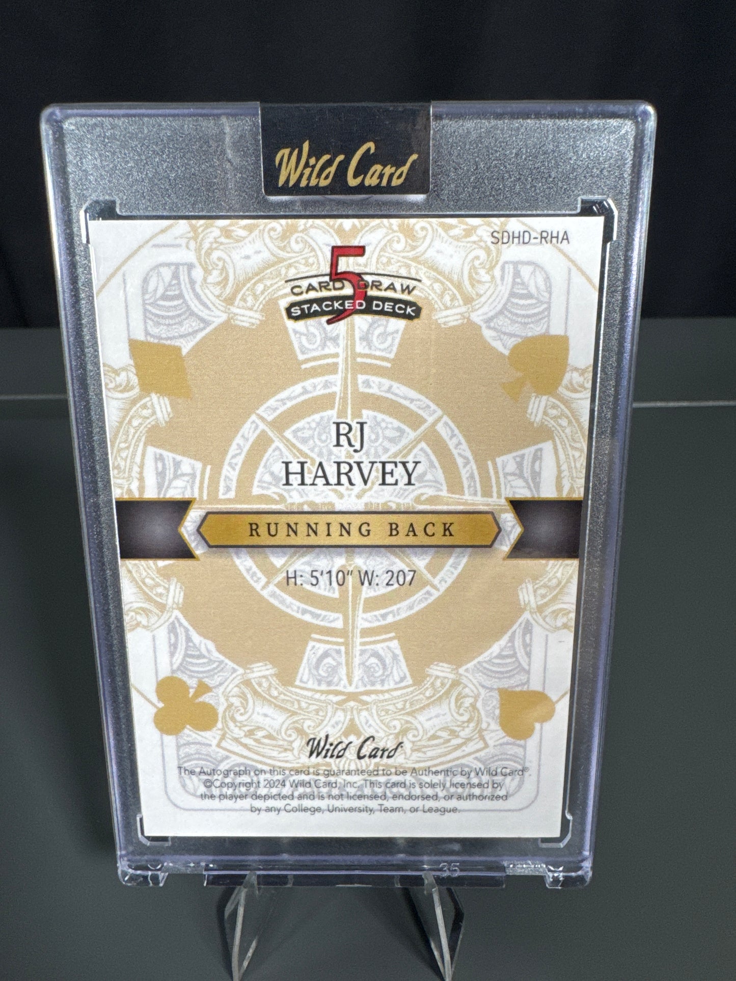 R.J. Harvey Denver Broncos Card