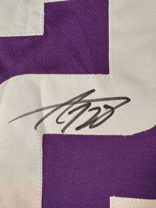 Adrian Peterson Custom Minnesota Vikings Signed Jersey (Purple)