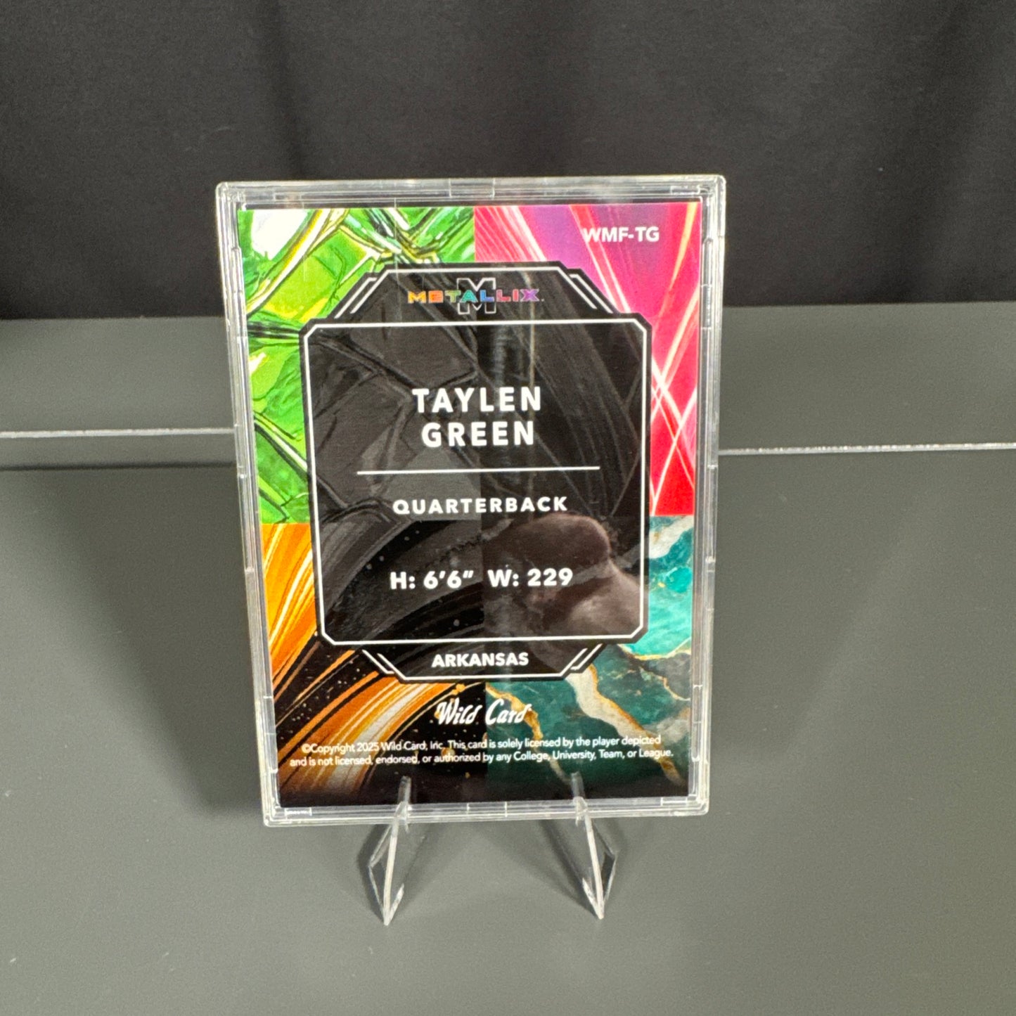 Taylen Green Arkansas Razerbacks Card