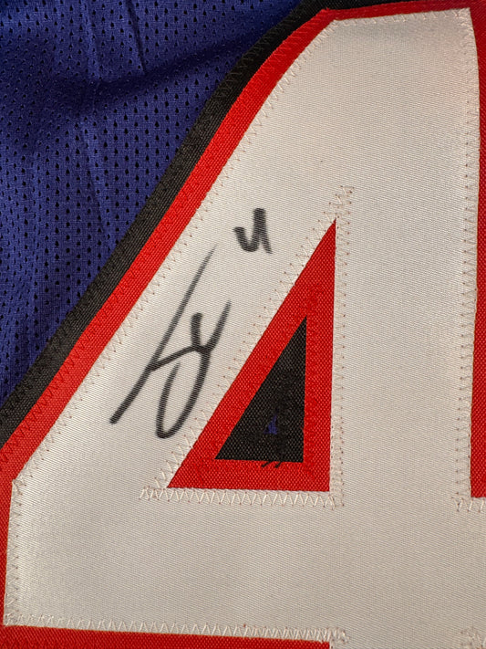 James Cook Custom Buffalo Bills Signed Jersey
