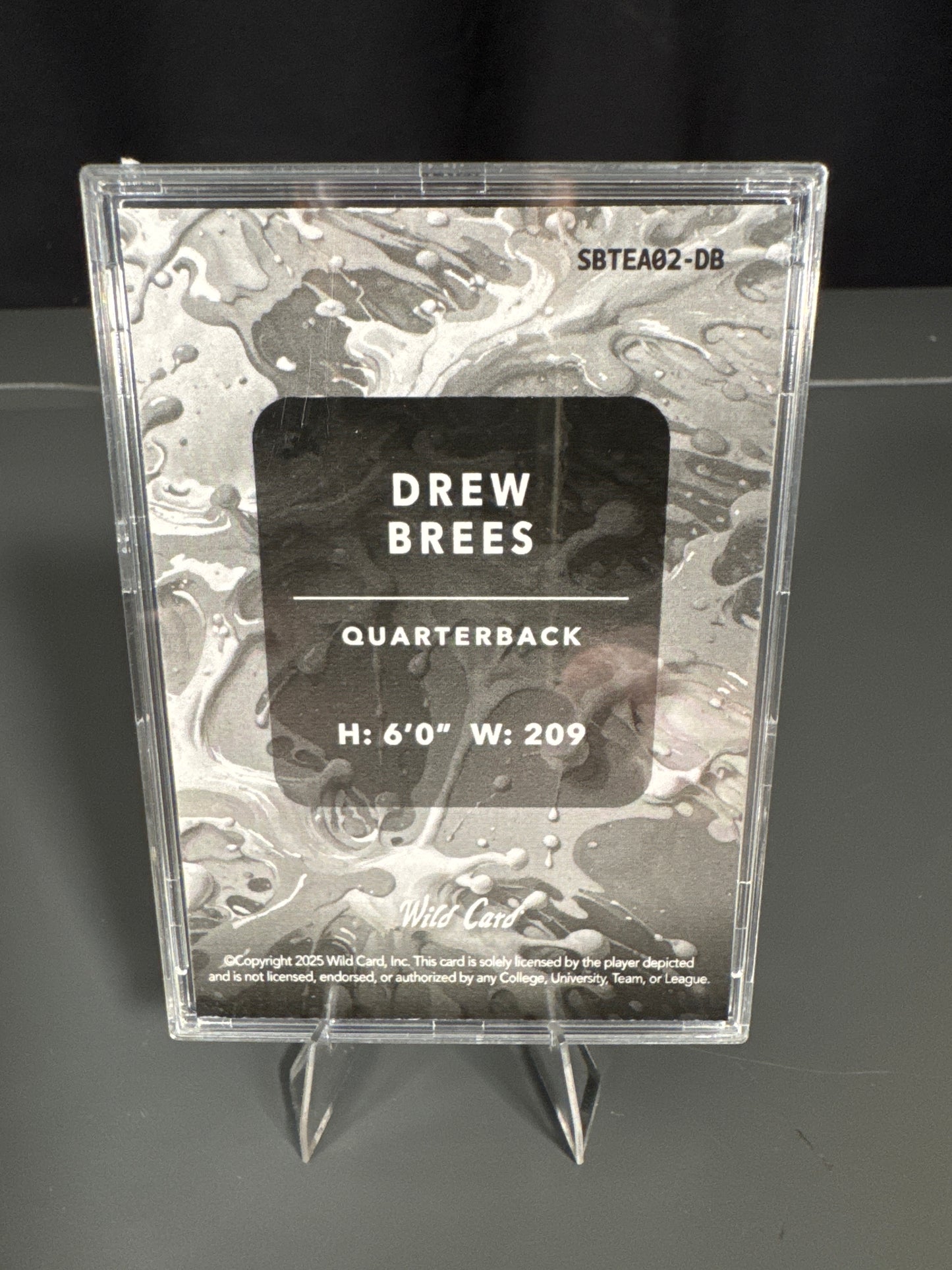 Drew Brees New Orleans Saints Card