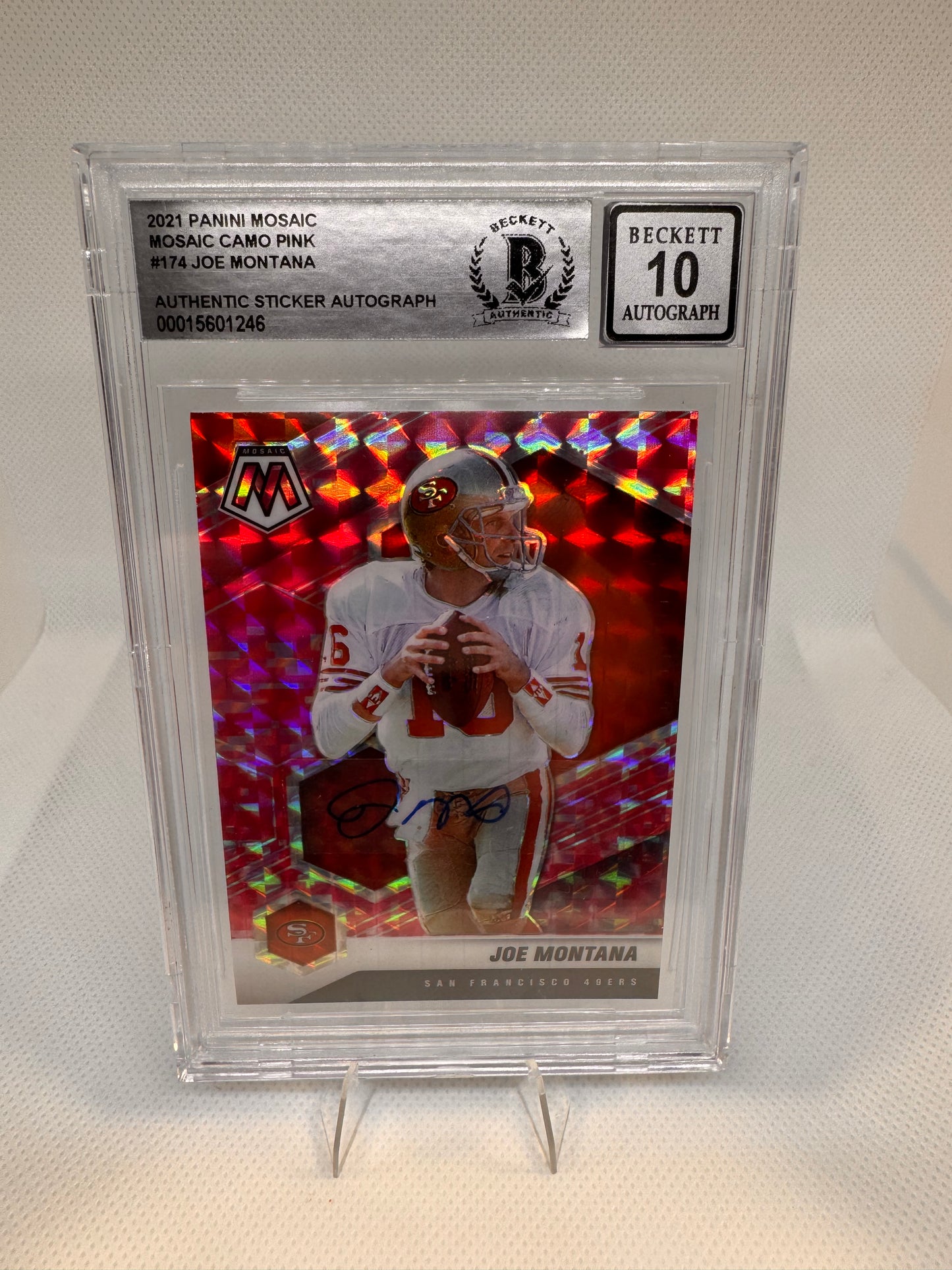 Joe Montana Signed San Francisco 49ers Card