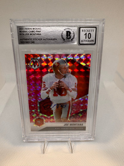 Joe Montana Signed San Francisco 49ers Card