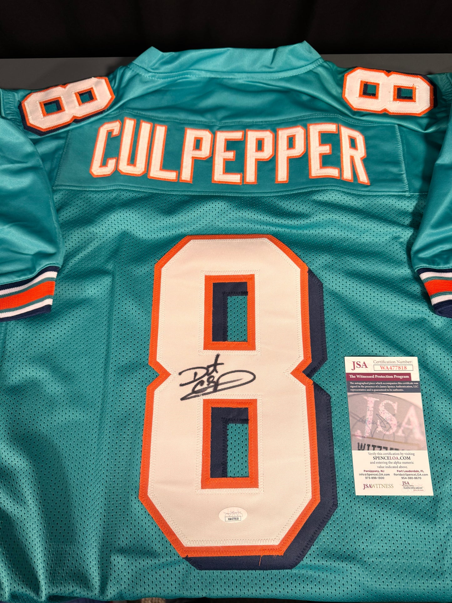 Daunte Culpepper Miami Dolphins Signed Jersey
