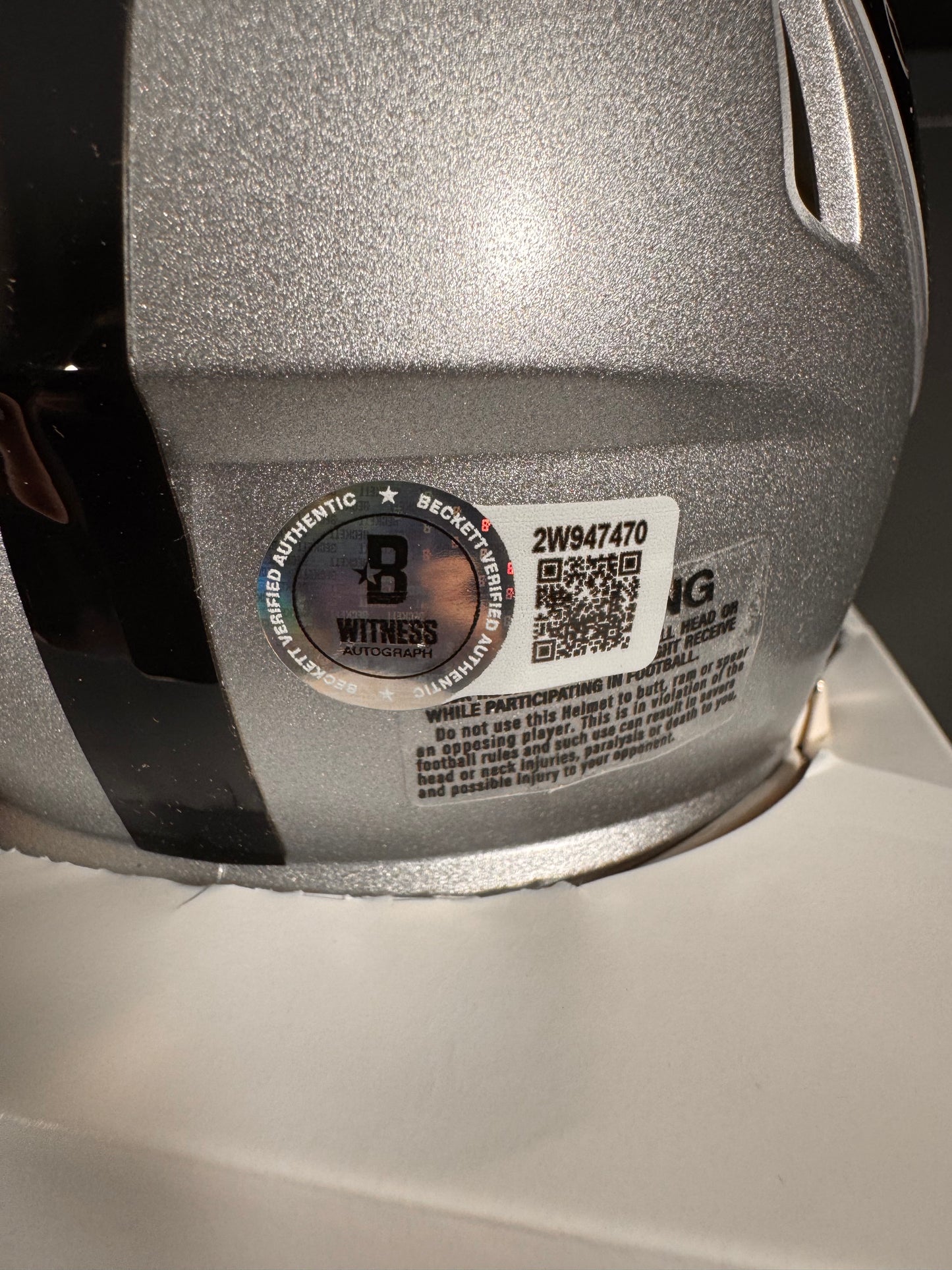 Tre Tucker Las Vegas Raiders Signed Mini Helmet