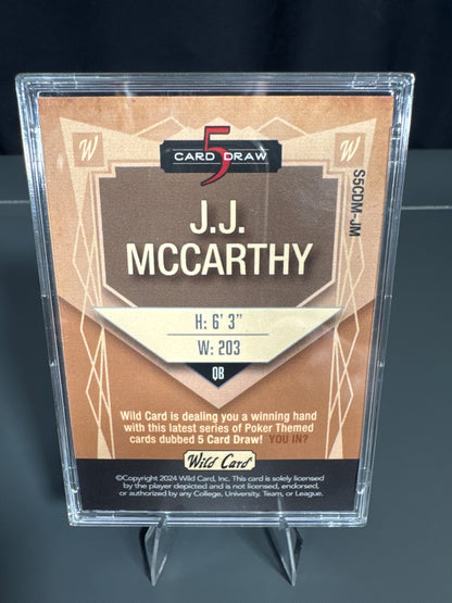 J.J. McCarthy Minnesota Vikings Card