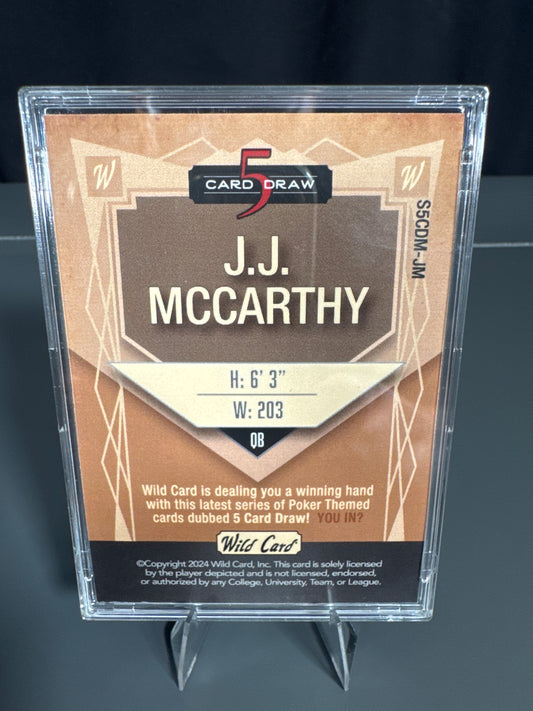 J.J. McCarthy Minnesota Vikings Card