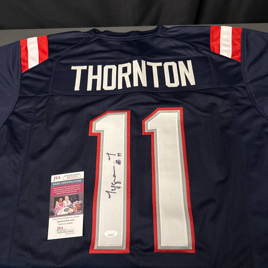 Tyquon Thorton New England Patriots Signed Jersey