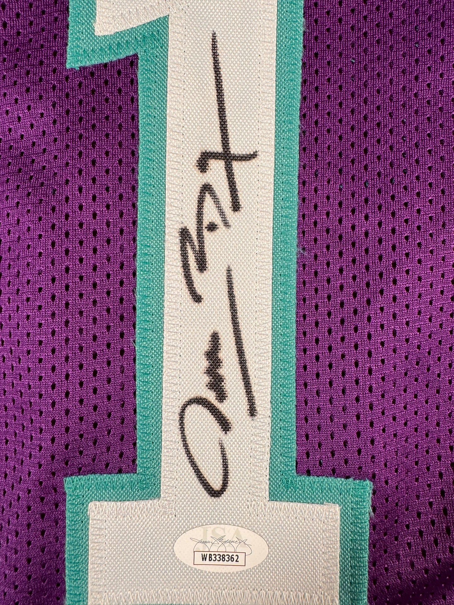 Muggsy Bogues Charlotte Hornets Signed Jersey