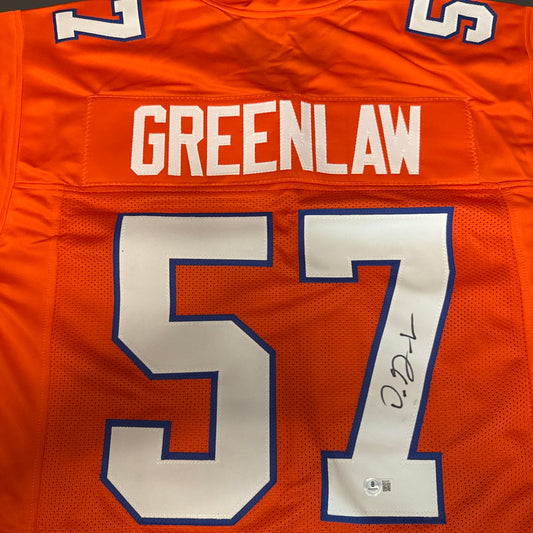 Dre Greenlaw Denver Broncos Signed Jersey