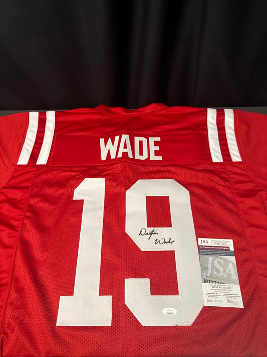Dayton Wade Ole Miss Buckeyes Signed Jersey