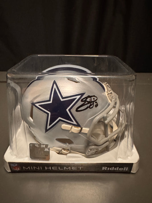 Emmitt Smith Dallas Cowboys Signed Mini Helmet