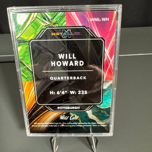 Will Howard Pittsburgh Steelers Card