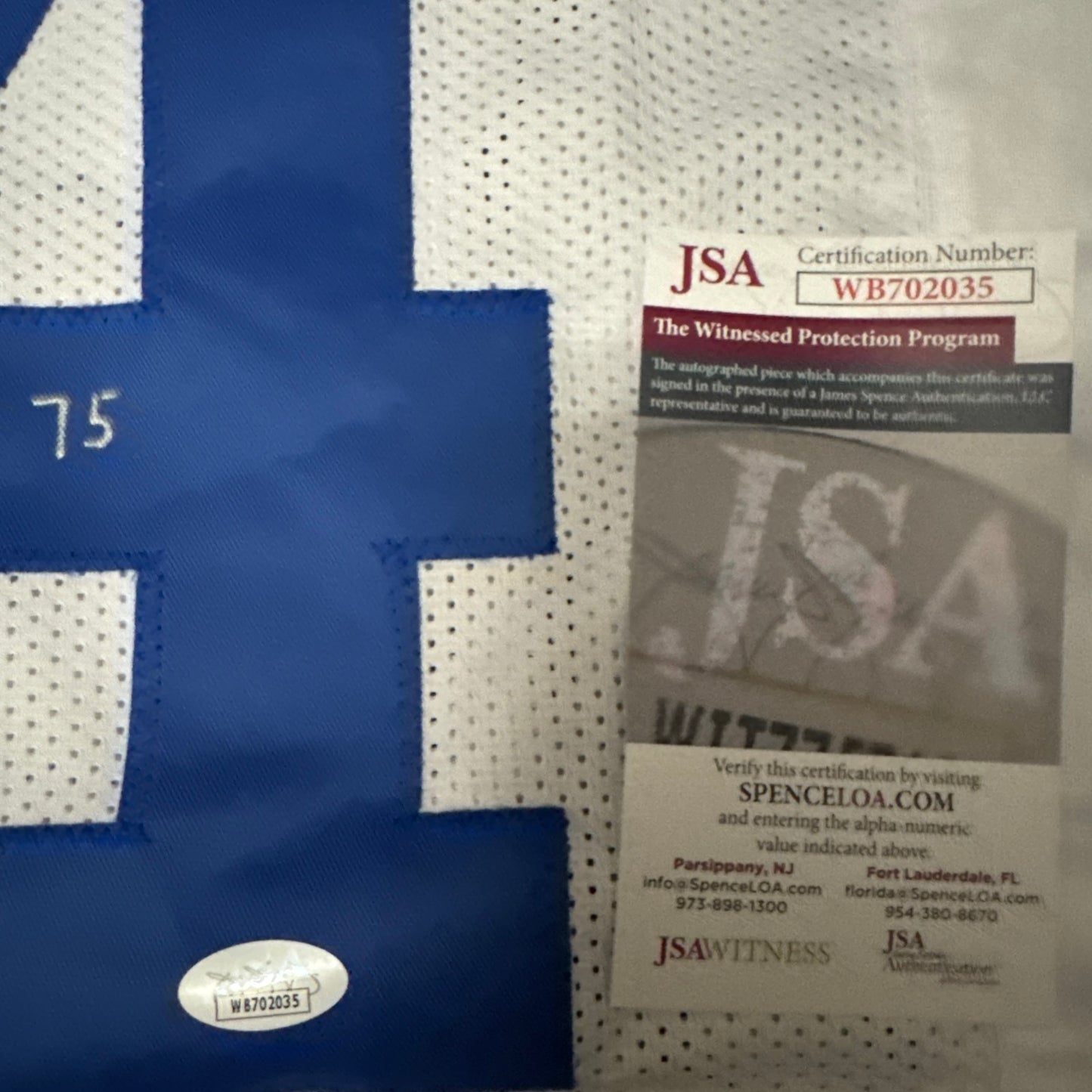 Lenny Moore Indianapolis Colts Signed Jersey