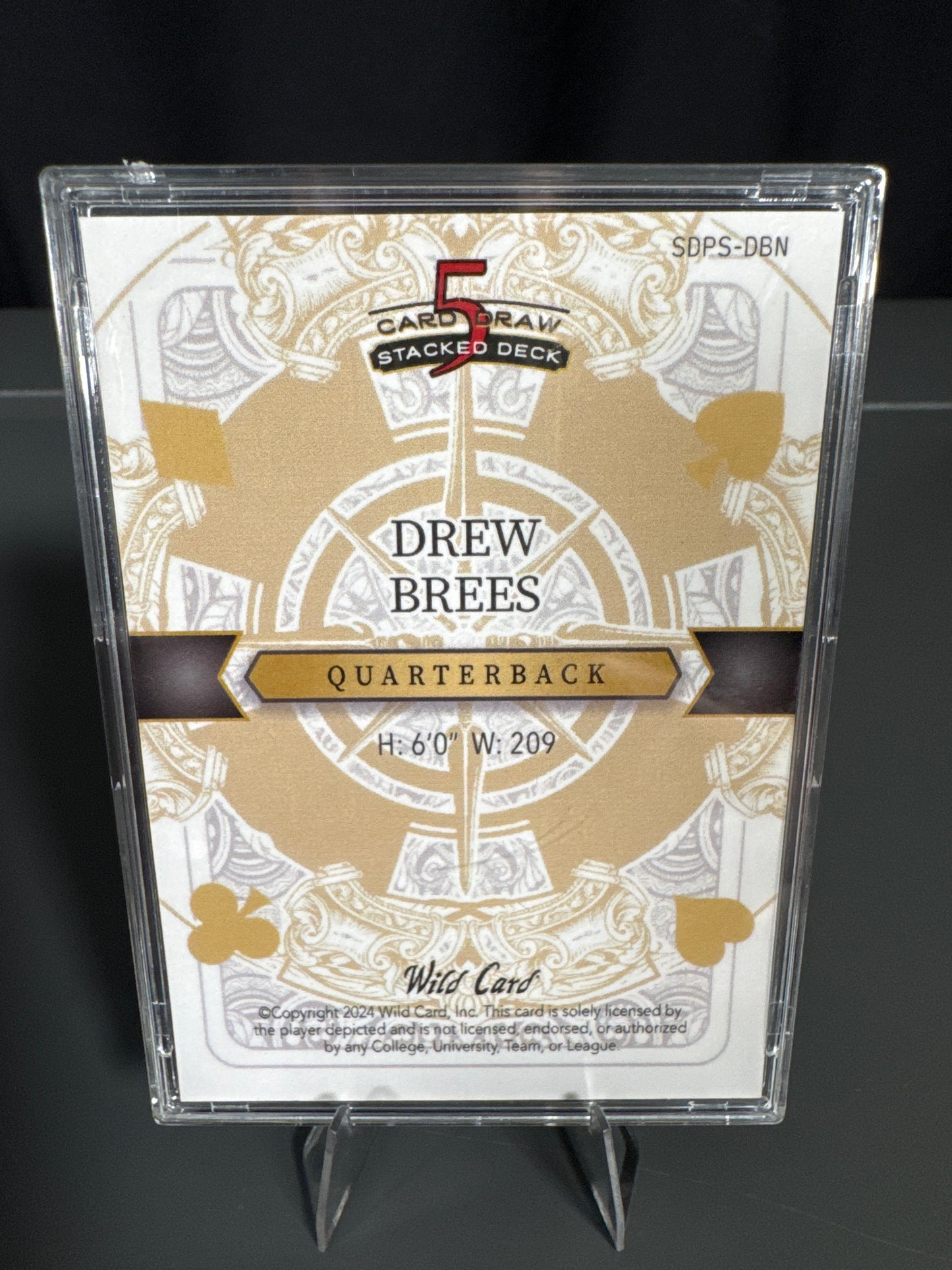 Drew Brees New Orleans Saints Card