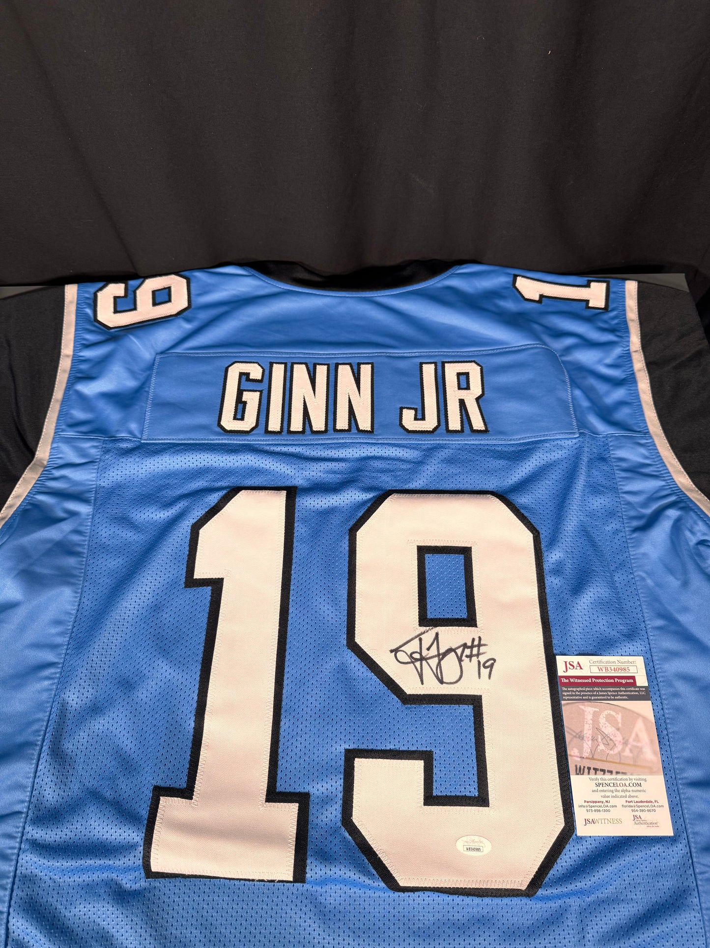 Ted Ginn Jr Carolina Panthers Signed Jersey