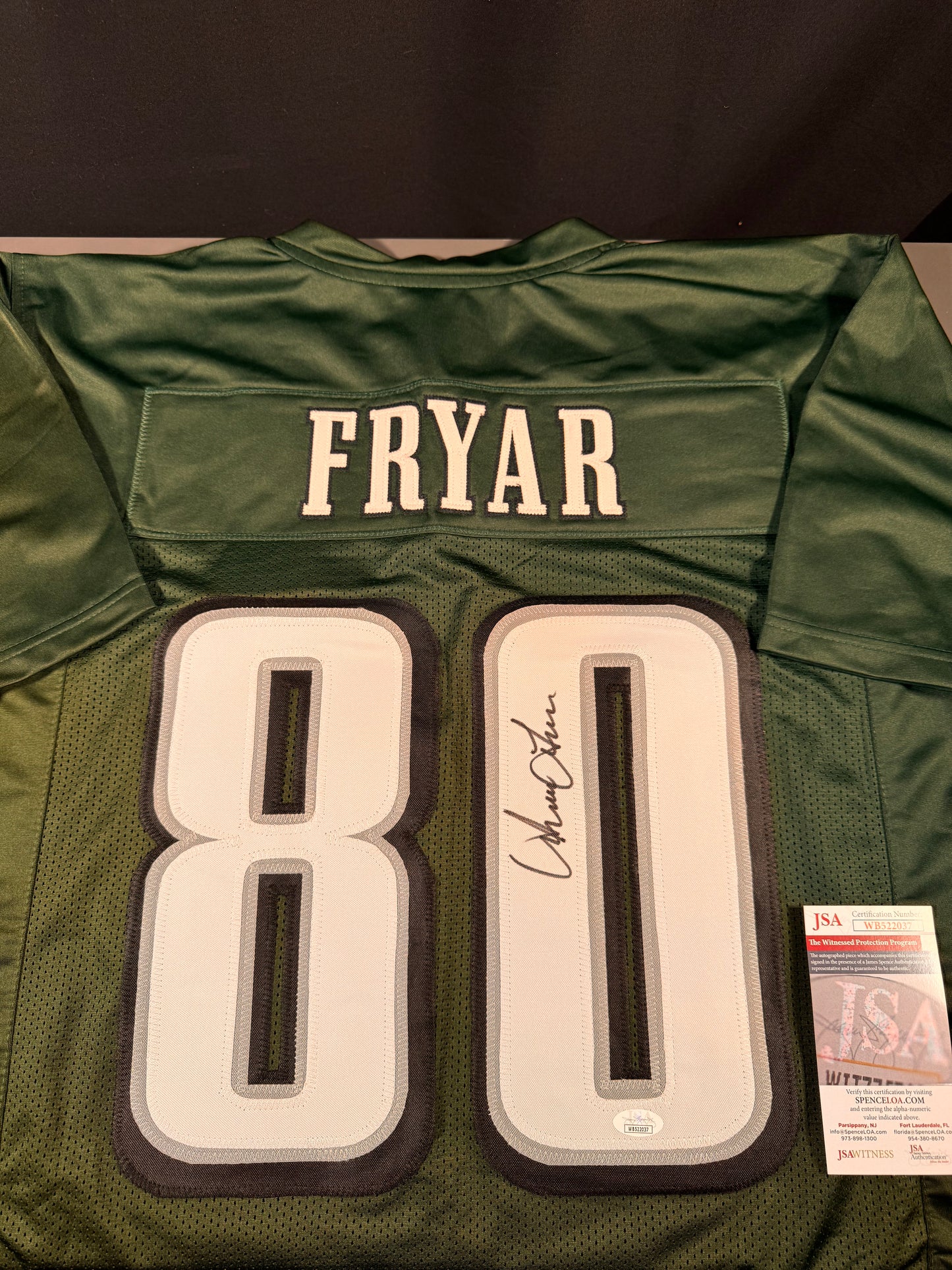 Irving Fryar Philadelphia Eagles Signed Jersey