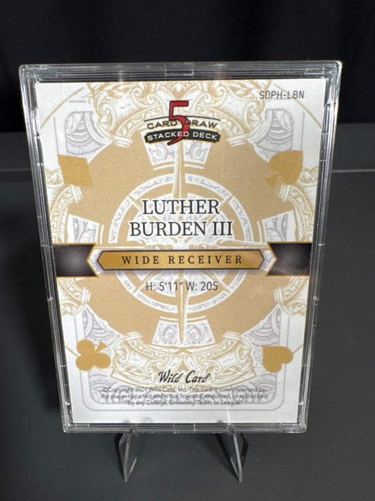 Luther Burden Chicago Bears Card