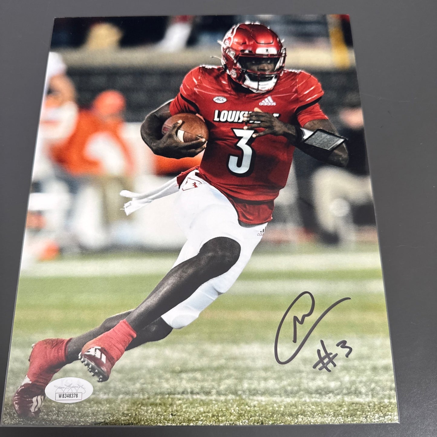 Malik Cunningham Louisville/Detroit Lions Signed Photo