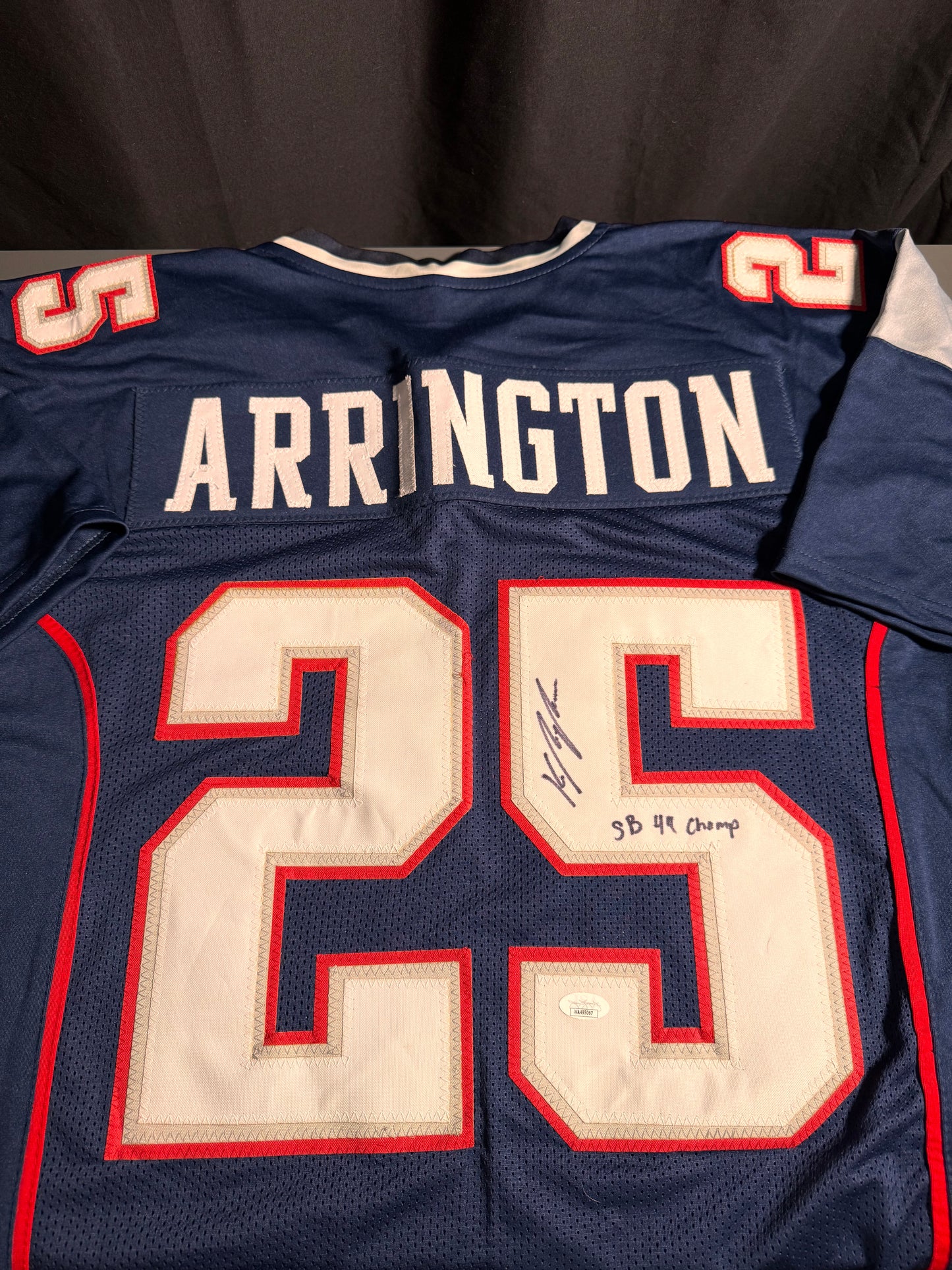 Kyle Arrington New England Patriots Signed Jersey
