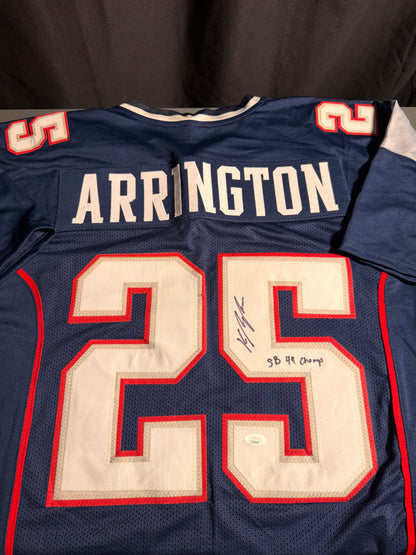 Kyle Arrington New England Patriots Signed Jersey