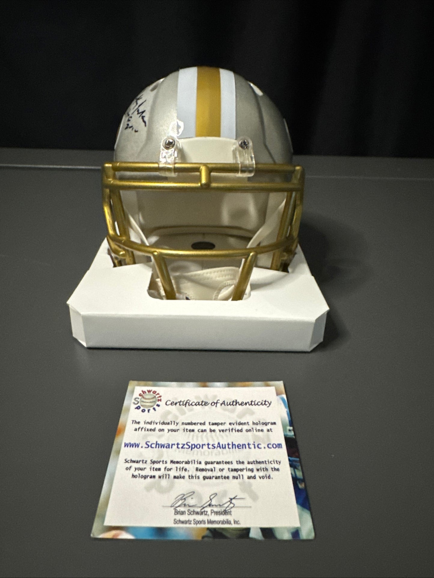 Rickey Jackson New Orleans Saints Signed Mini Helmet