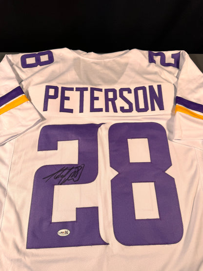 Adrian Peterson Custom Minnesota Vikings Signed Jersey