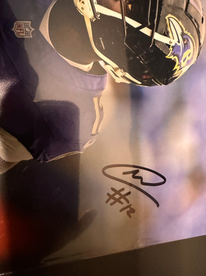 Malik Cunningham Baltimore Ravens Signed Photo