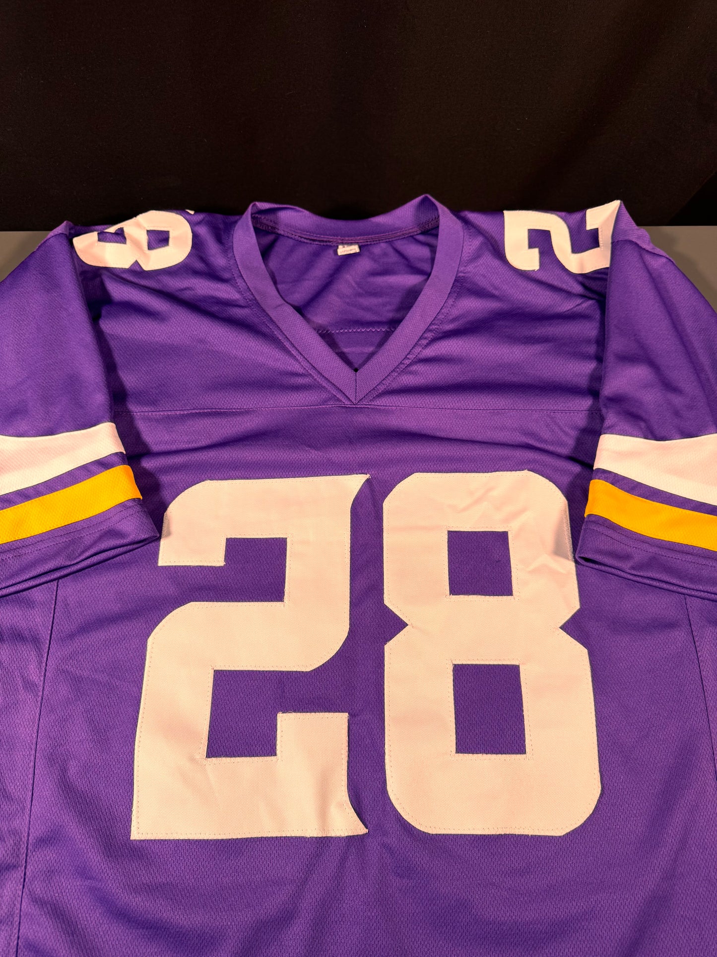 Adrian Peterson Custom Minnesota Vikings Signed Jersey (Purple)