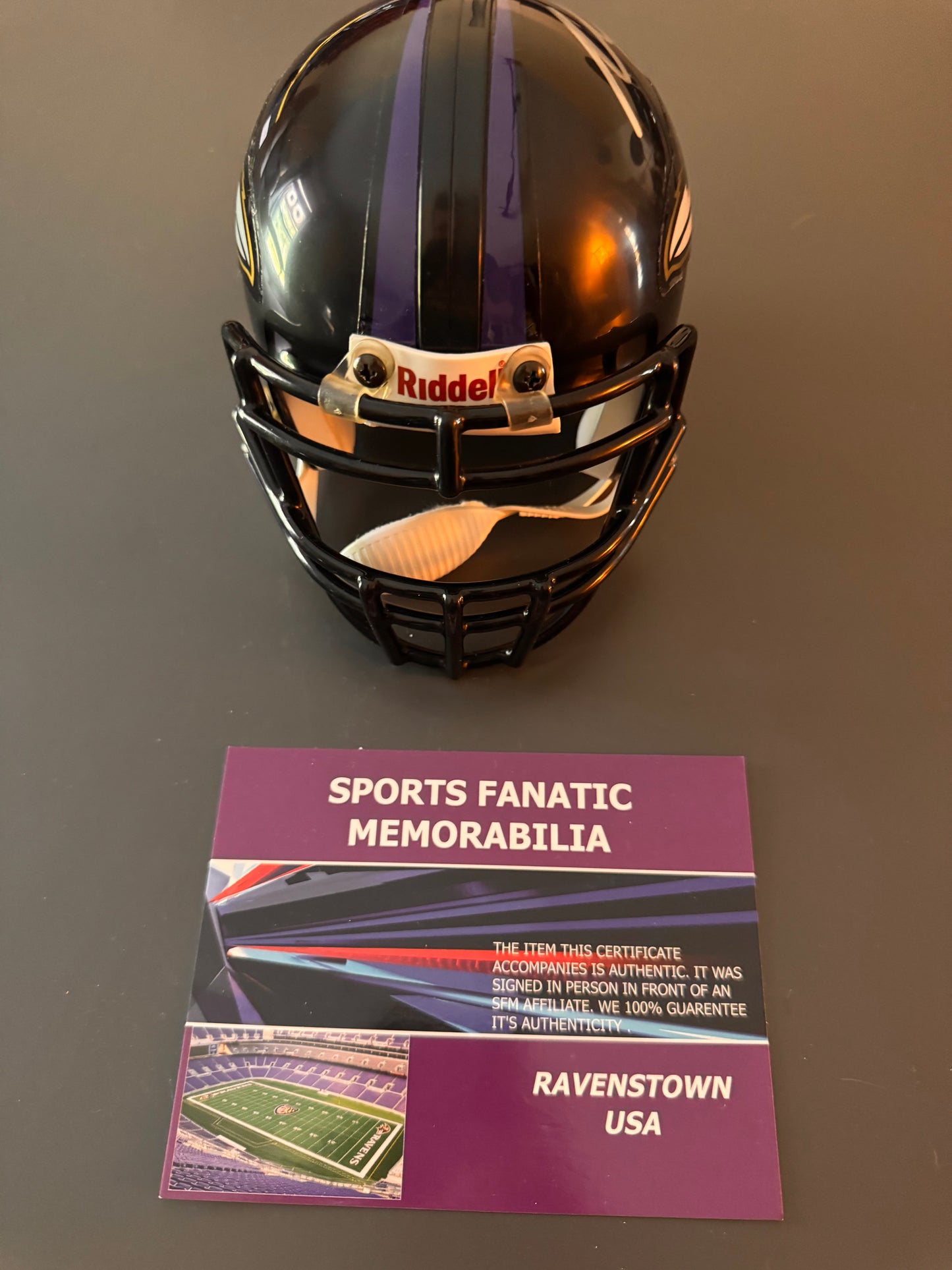 Willis McGahee Baltimore Ravens Signed Mini Helmet