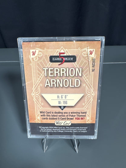 Terrion Arnold Detroit Lions Card