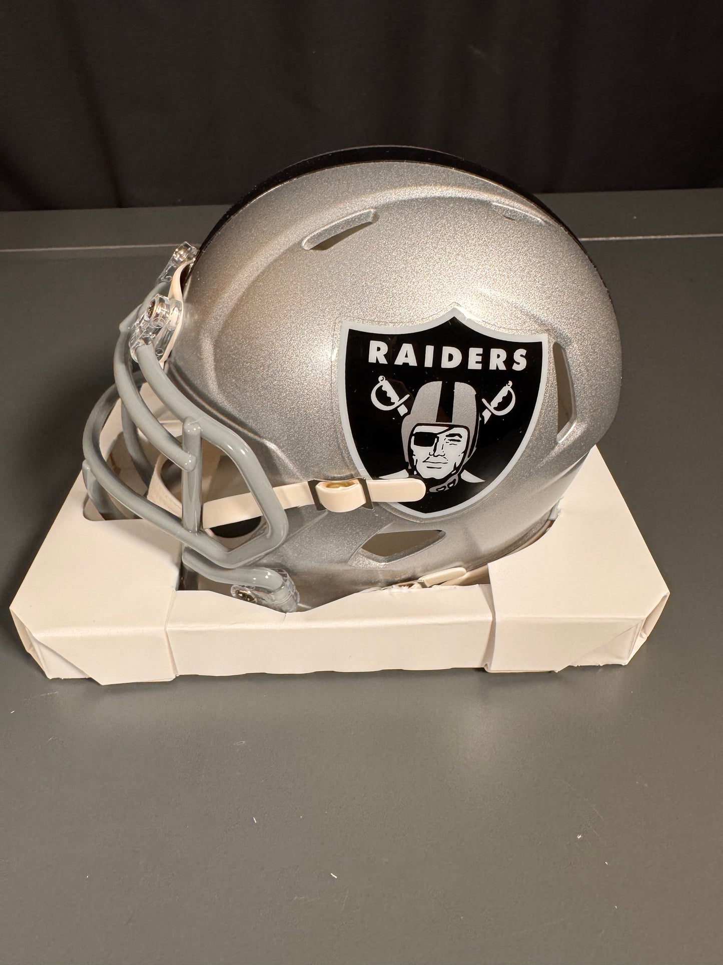 Tre Tucker Las Vegas Raiders Signed Mini Helmet