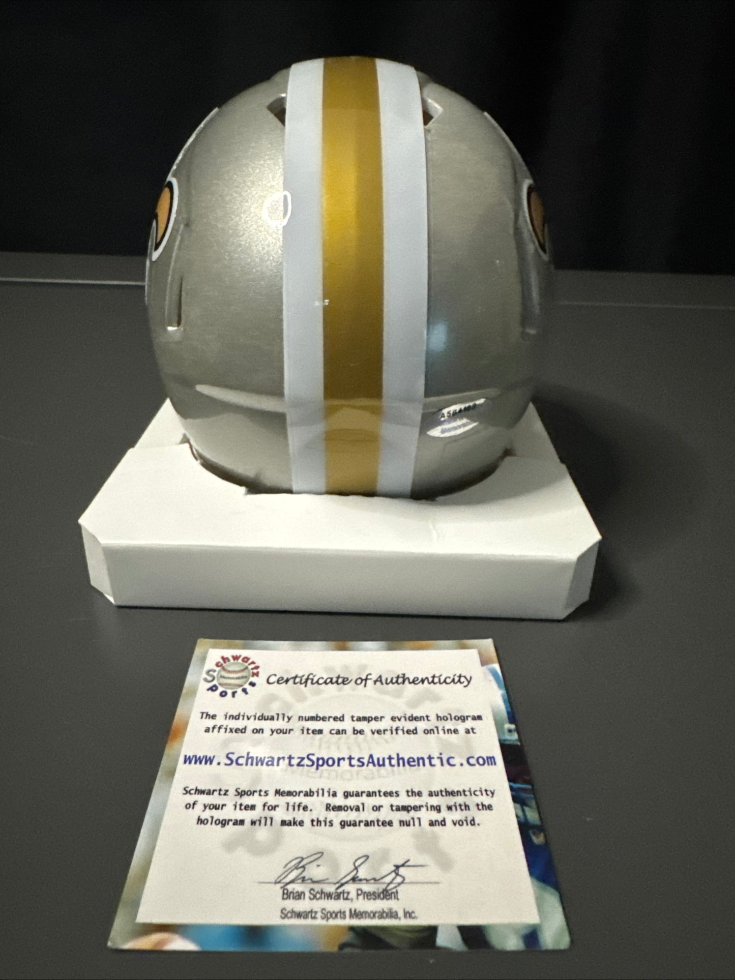 Rickey Jackson New Orleans Saints Signed Mini Helmet