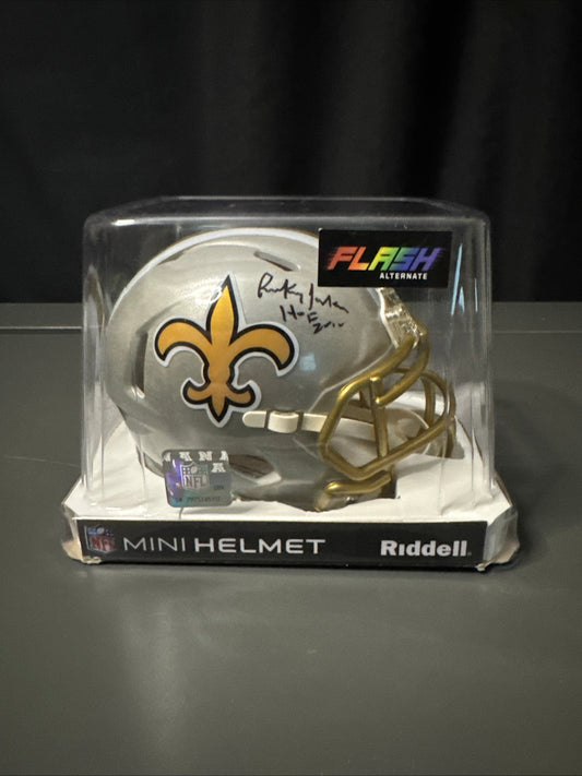 Rickey Jackson New Orleans Saints Signed Mini Helmet