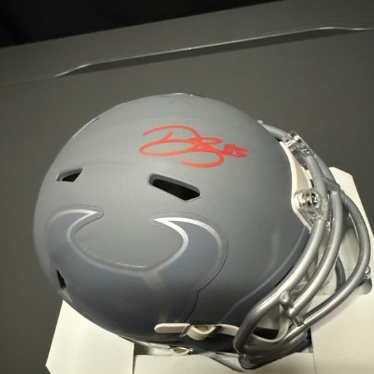 Dalton Schultz Houston Texans Signed Mini Helmet