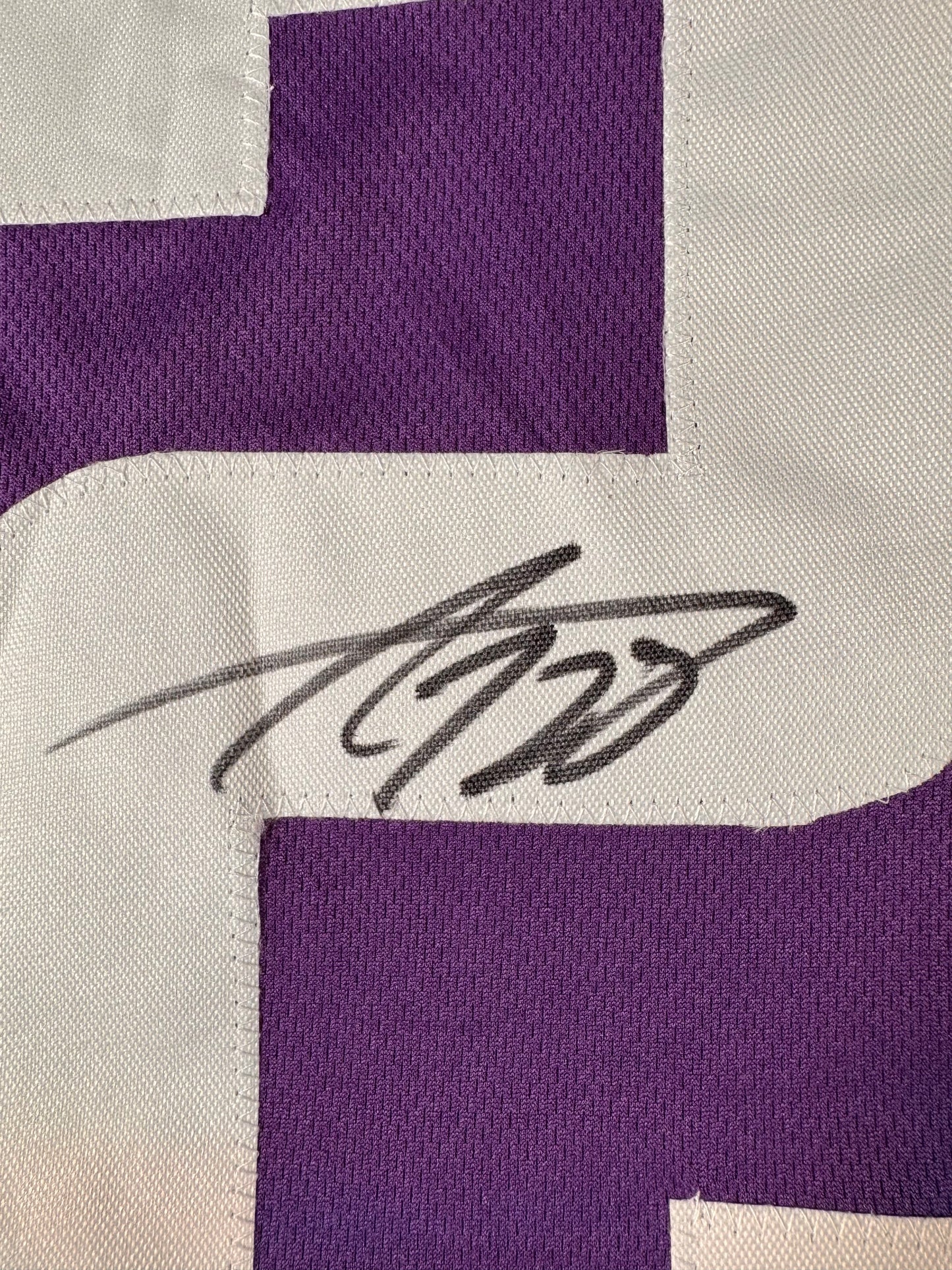 Adrian Peterson Custom Minnesota Vikings Signed Jersey (Purple)