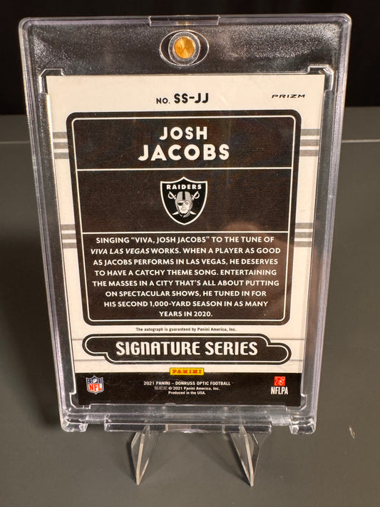 Josh Jacobs Las Vegas Raiders Card