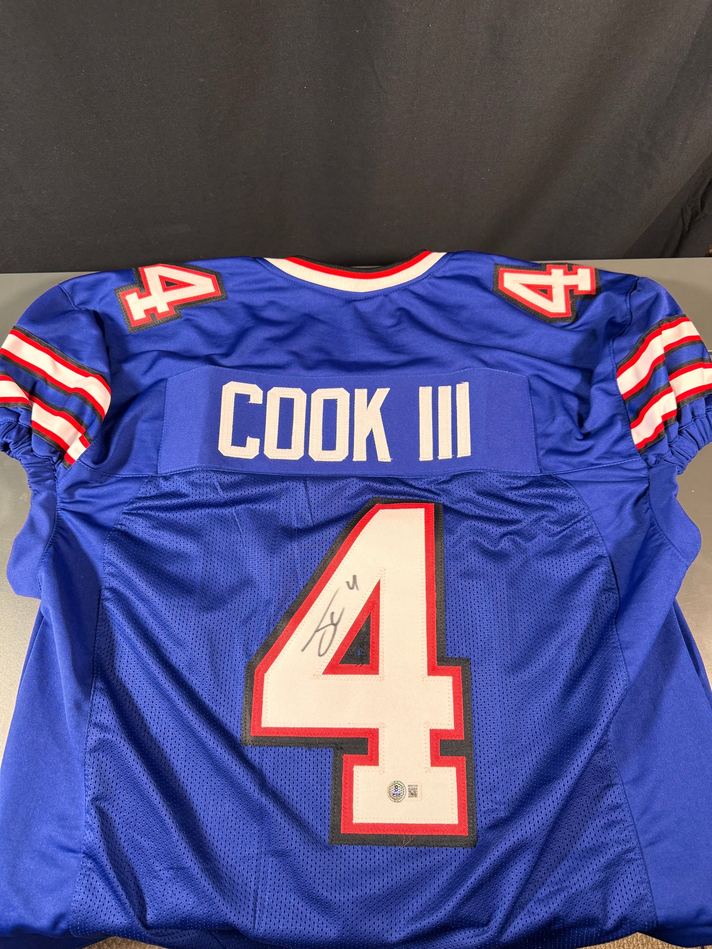James Cook Custom Buffalo Bills Signed Jersey