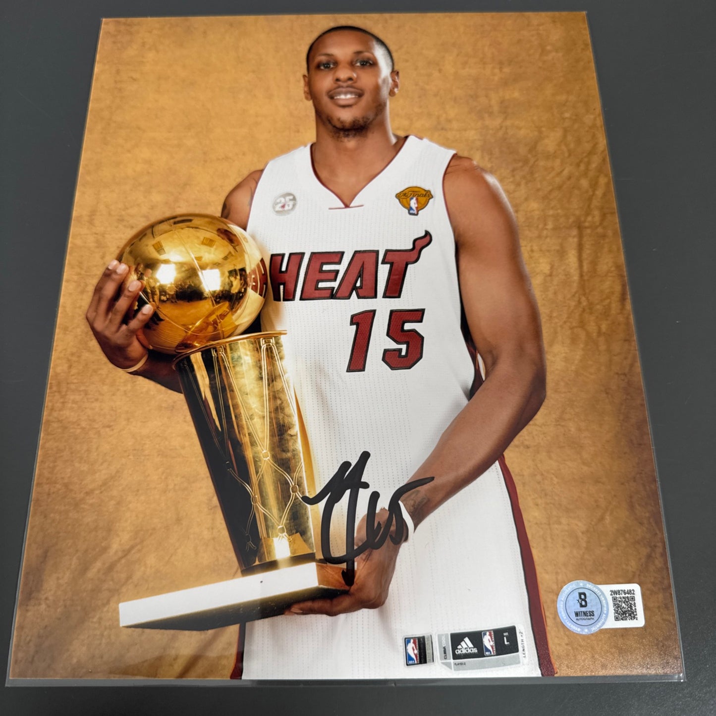 Mario Chalmers Miami Heat Signed Photo
