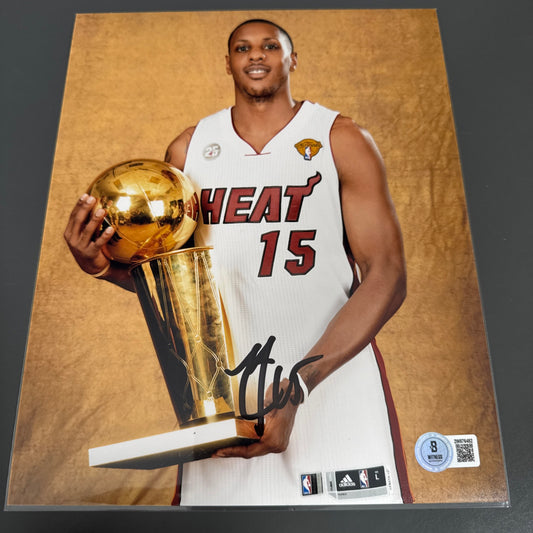 Mario Chalmers Miami Heat Signed Photo