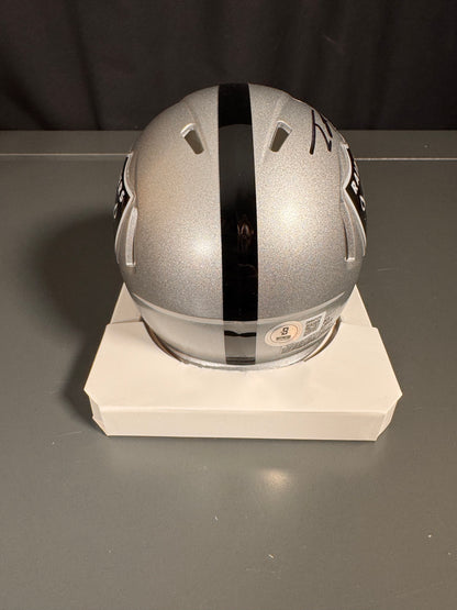 Tre Tucker Las Vegas Raiders Signed Mini Helmet