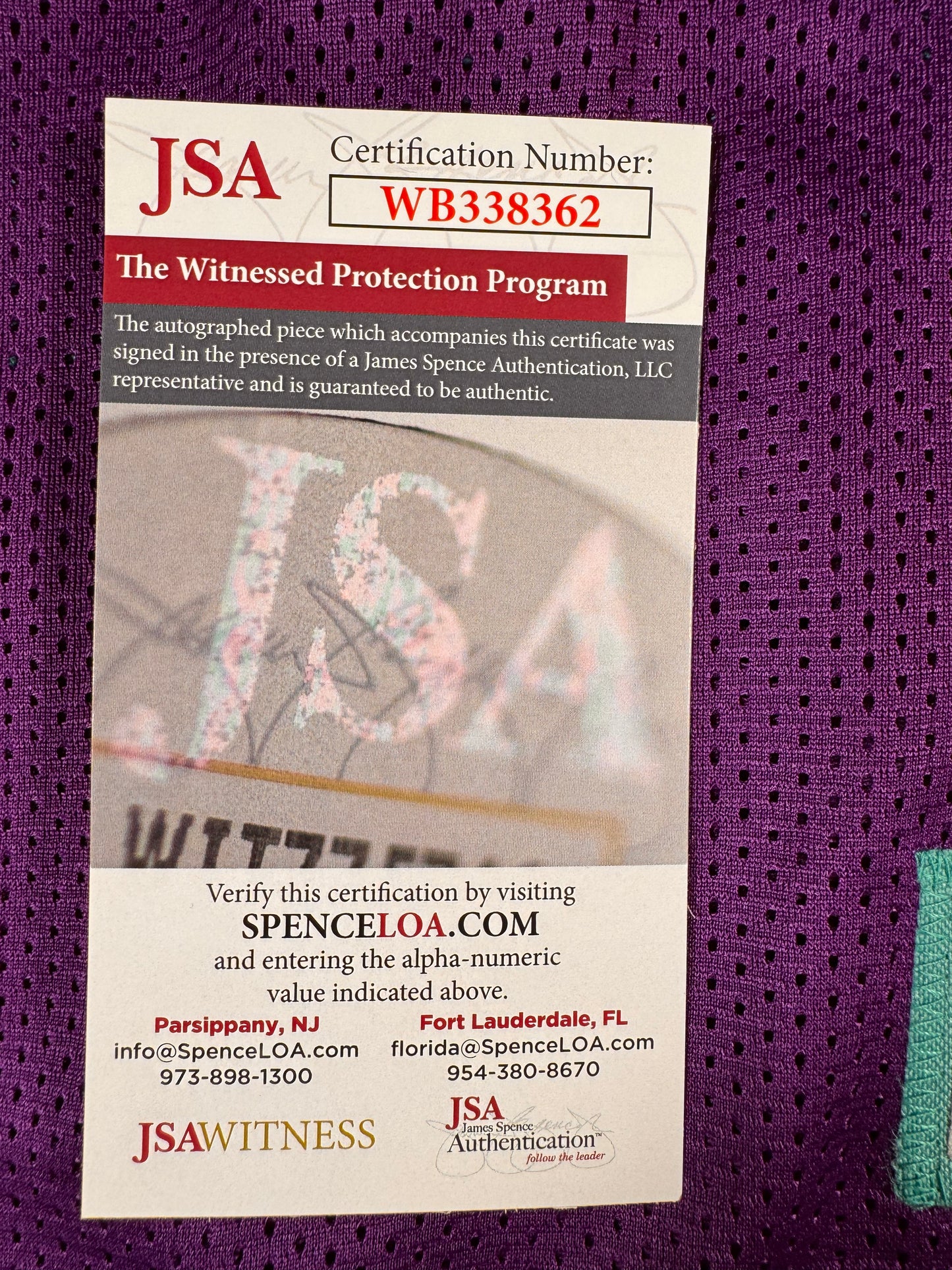 Muggsy Bogues Charlotte Hornets Signed Jersey